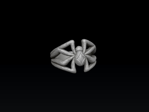 Spider Ring 3D print model 3Dプリントモデル