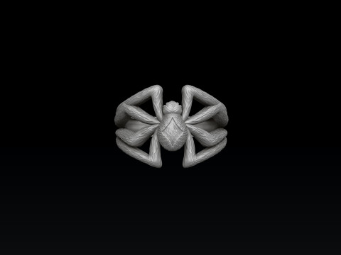 Spider Ring 3D print model 3Dプリントモデル