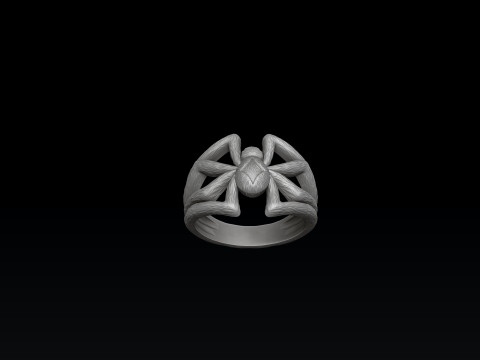 Spider Ring 3D print model 3Dプリントモデル