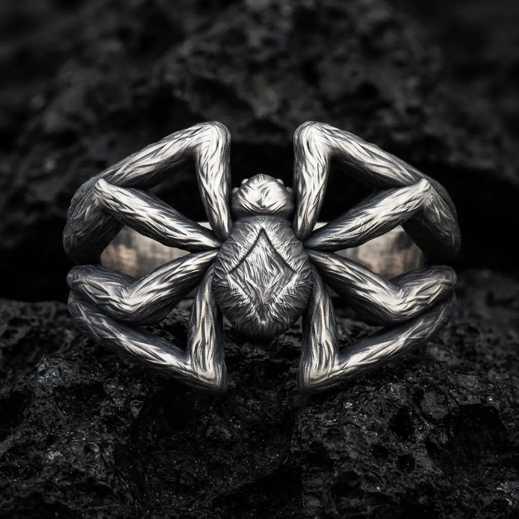Spider Ring 3D print model 3D Print Model .c4d .max .obj .3ds .fbx .stl .blend 