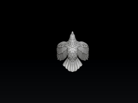 Eagle Ring 3D print model 3Dプリントモデル