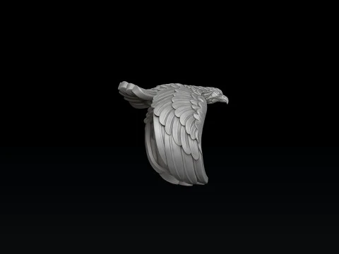Eagle Ring 3D print model 3D Print Model