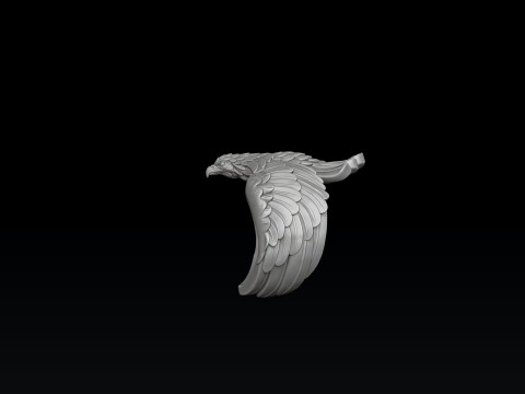 Eagle Ring 3D print model 3Dプリントモデル