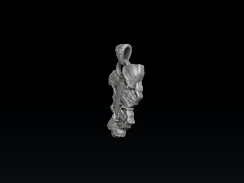 War And Peace Pendant 3D print model Modelo de Impressão 3D