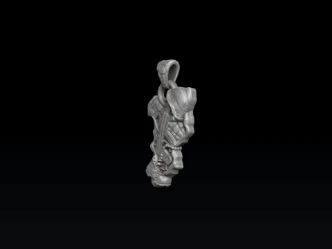 Modello di stampa 3D del ciondolo Guerra e pace Modello di stampa 3D