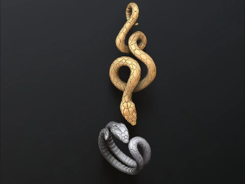 Set di ciondoli con anello croce Crocifissione di Ges&ugrave; modello di stampa 3D Modello di stampa 3D