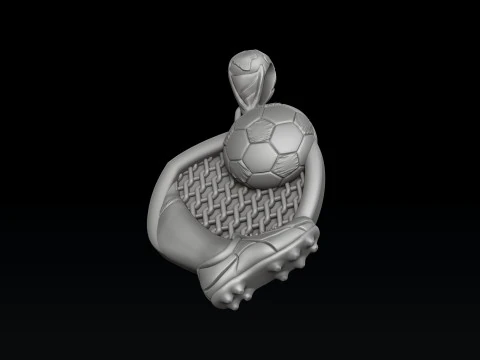 Football Pendant 3D print model 3D Print Model
