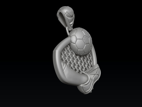 Football Pendant 3D print model 3Dプリントモデル