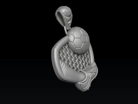 Football Pendant 3D print model 3D Print Model