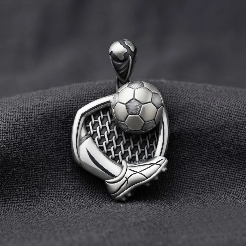 Football Pendant 3D print model 3D Print Model .c4d .max .obj .3ds .fbx .stl .blend 