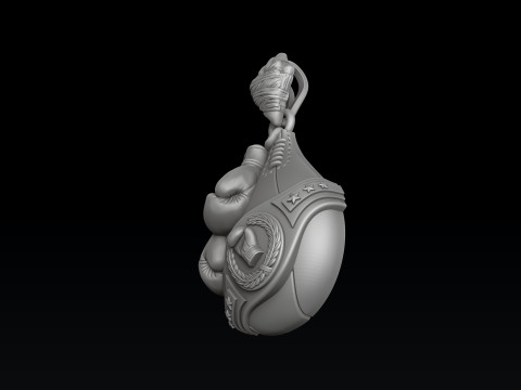 Boxing Pendant 3D print model 3Dプリントモデル