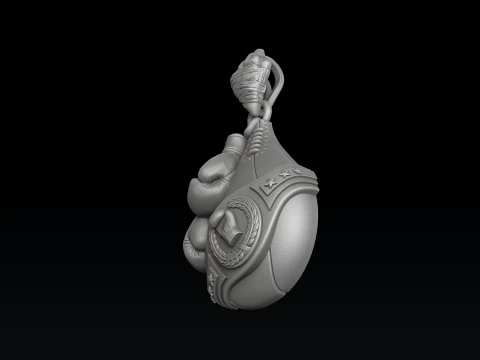 Boks Kolye 3D baskı modeli 3D Baskı Modeli