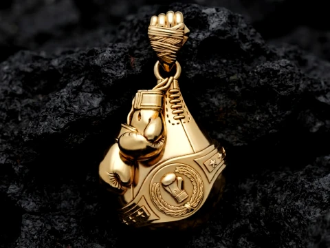 Boxing Pendant 3D print model 3D Print Model
