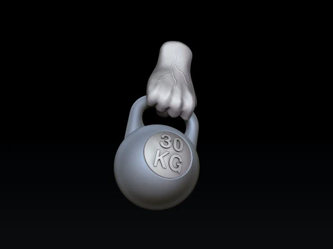 Kettlebell Pendant 3D print model 3D Print Model