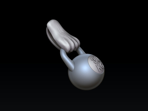 Kettlebell Pendant 3D print model 3D Принт Модель