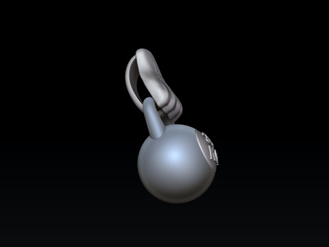 Kettlebell Pendant 3D print model 3D Принт Модель