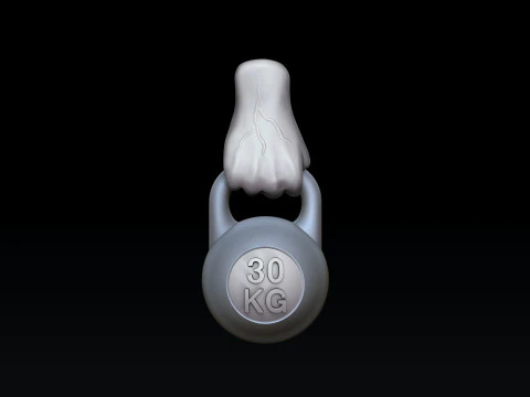Kettlebell Pendant 3D print model 3D Print Model
