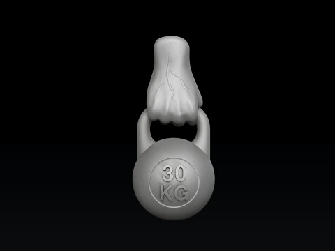 Kettlebell Pendant 3D print model 3D Print Model