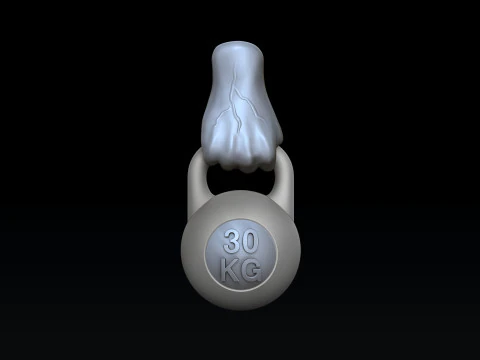 Kettlebell Pendant 3D print model 3D Print Model