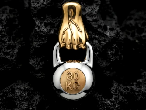 Kettlebell-Anhänger 3D-Druckmodell 3D Druckmodell