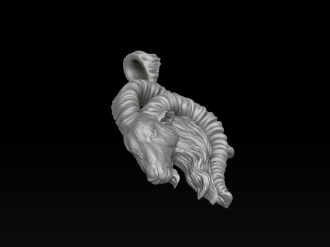 Capricorn Pendant 3D print model 3D Print Model