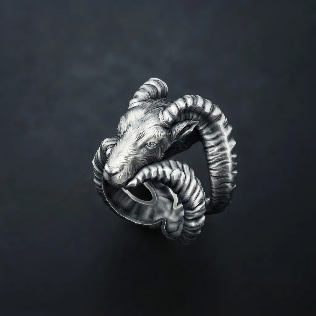 Capricorn Ring 3D print model 3D Print Model .c4d .max .obj .3ds .fbx .stl .blend 