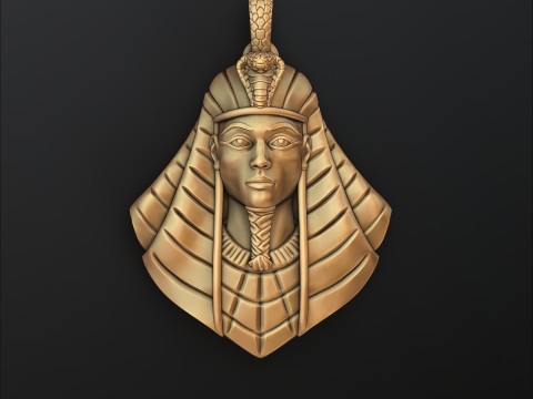 Pharaoh Pendant 3D print model 3Dプリントモデル