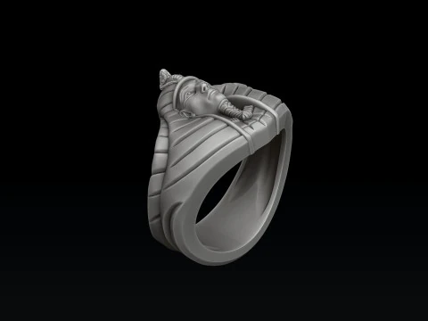 파라오 반지 3D 프린트 모델 3D 프린트 모델