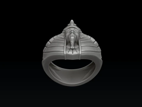 파라오 반지 3D 프린트 모델 3D 프린트 모델