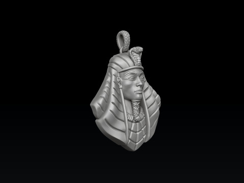 Pharaoh Pendant Ring Set 3D print model Modèles 3D en vedette