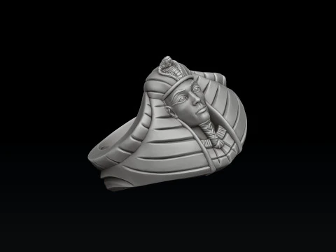 Pharaoh Pendant Ring Set 3D print model 3D Print Model