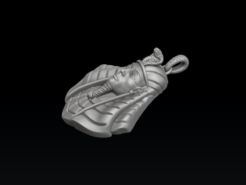 Pharaoh Pendant Ring Set 3D print model Modèles 3D en vedette