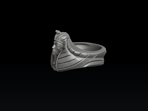 Pharaoh Pendant Ring Set 3D print model 3D Print Model