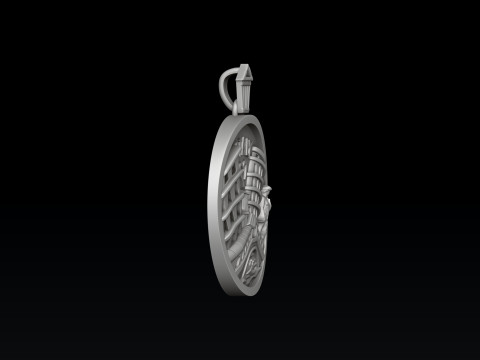 Italy Rome Pendant 3D print model 3Dプリントモデル