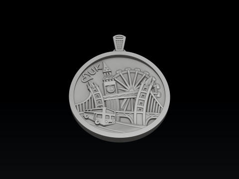 England Uk Pendant 3D print model 3Dプリントモデル