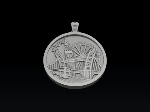 England Uk Pendant 3D print model 3D Print Model