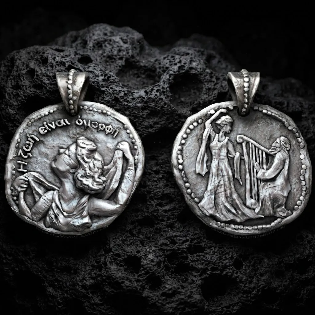 Old Coin Pendant 3D print model 3D Print Model .c4d .max .obj .3ds .fbx .stl .blend