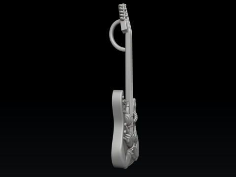 Rock N Roll Guitar Pendant 3D print model 3Dプリントモデル