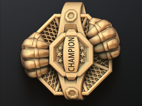 MMA Pendant 3D print model 3Dプリントモデル