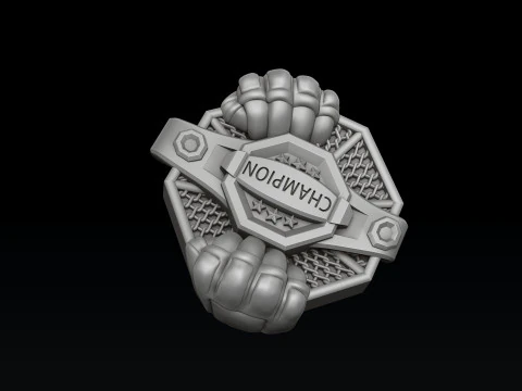 Modelo de impress&atilde;o 3D do pingente MMA Modelo de Impressão 3D