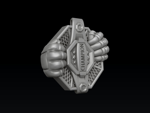 MMA Pendant 3D print model 3Dプリントモデル