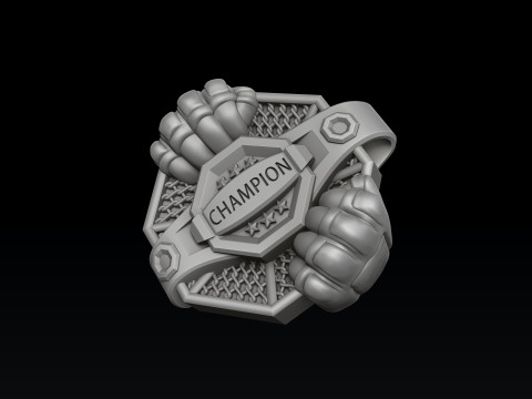 MMA Pendant 3D print model 3Dプリントモデル
