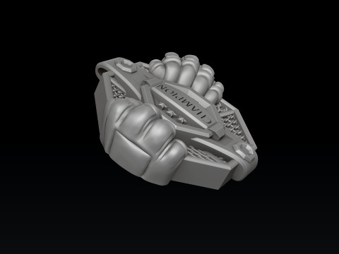 MMA Pendant 3D print model 3Dプリントモデル