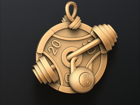 Horse Pendant 3D print model 3Dプリントモデル
