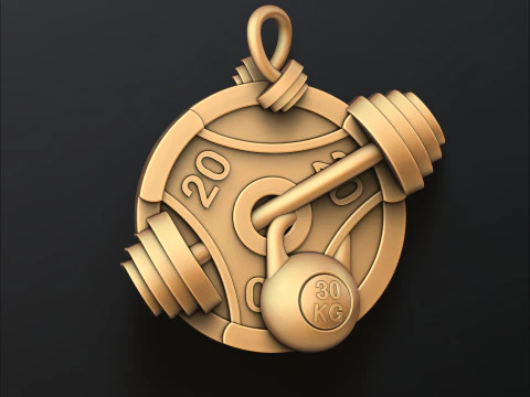 Modelo de impress&atilde;o 3D de pingente de cavalo Modelo de Impressão 3D