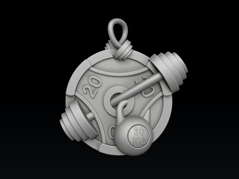 Horse Pendant 3D print model 3Dプリントモデル