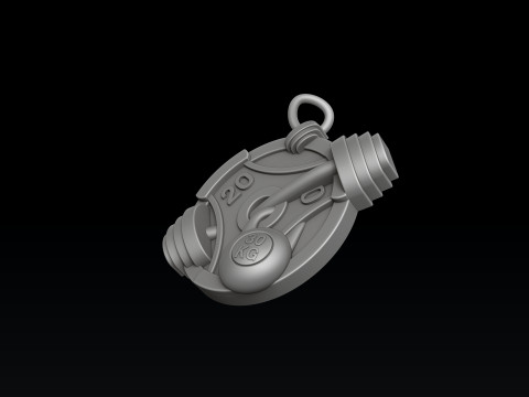 Horse Pendant 3D print model 3Dプリントモデル