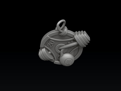 Horse Pendant 3D print model 3Dプリントモデル