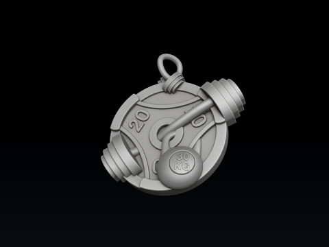 Horse Pendant 3D print model 3Dプリントモデル