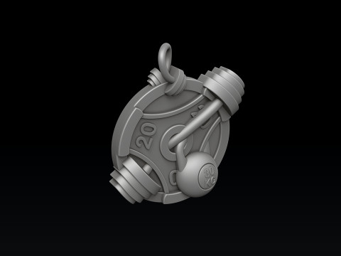 Horse Pendant 3D print model 3Dプリントモデル